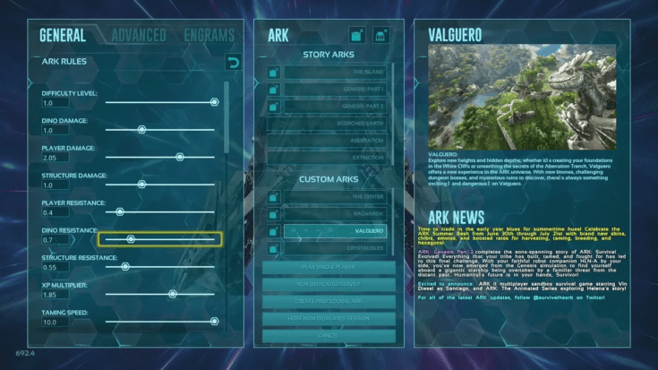 best-ark-survival-evolved-single-player-settings-taming-breeding