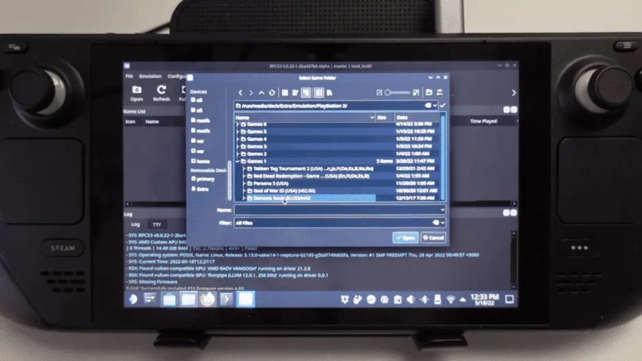 Steam Deck Gameplay - RPCS3 - Demon's Souls - SteamOS