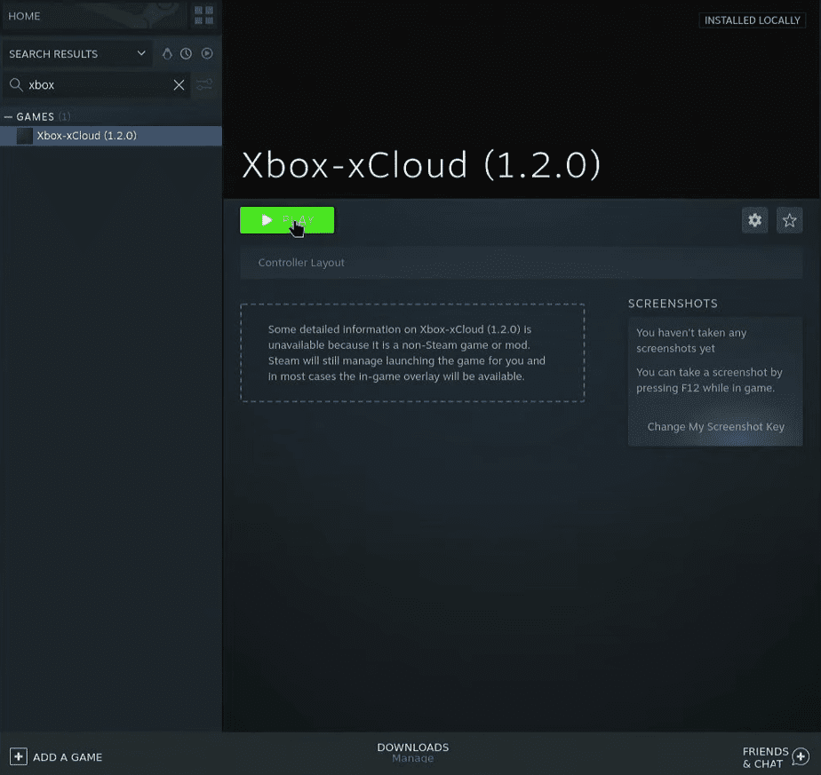 Xbox app Steam