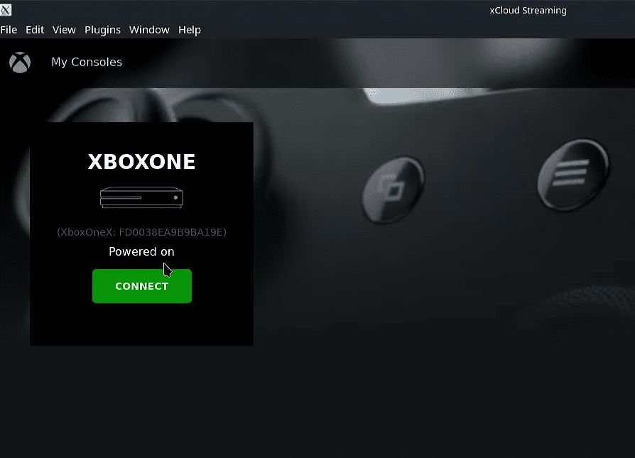 Connected Xbox console