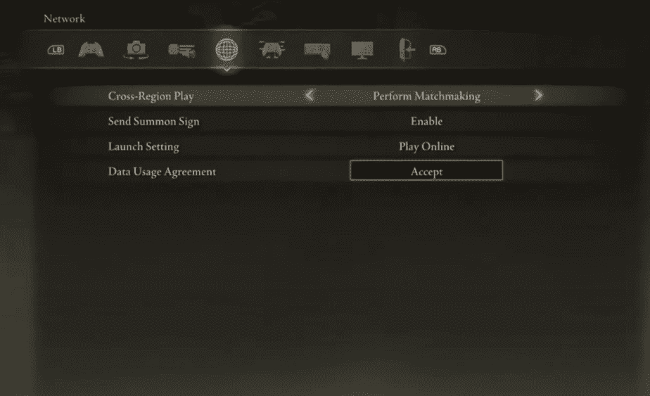 Elden Ring Network Settings