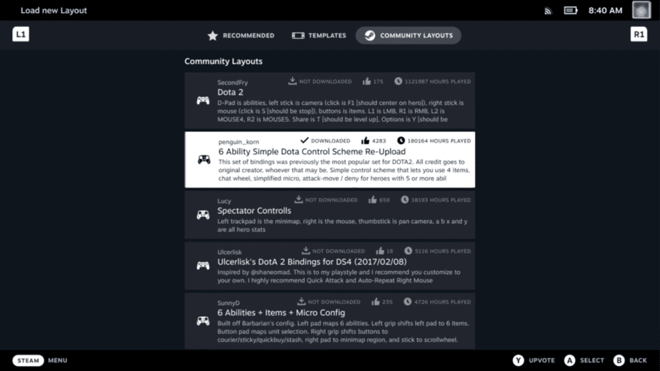 Community layouts Dota 2
