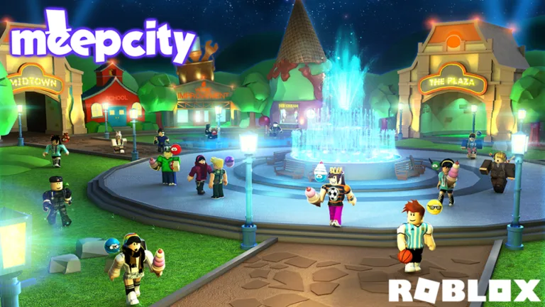 A promotional image released by Roblox corporation for MeepCity. 