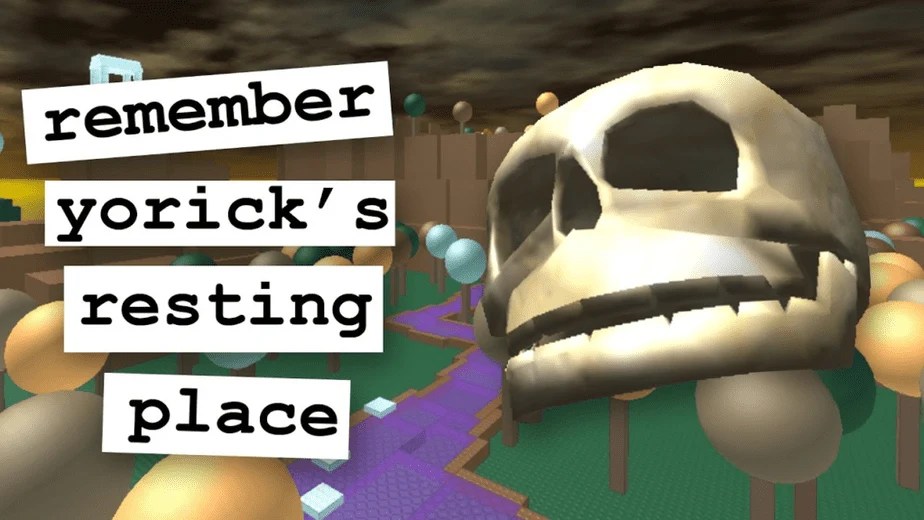 This is the Thumbnail image from the Youtube video "Remember Yorick's Resting Place" made and uploaded by Phire. 