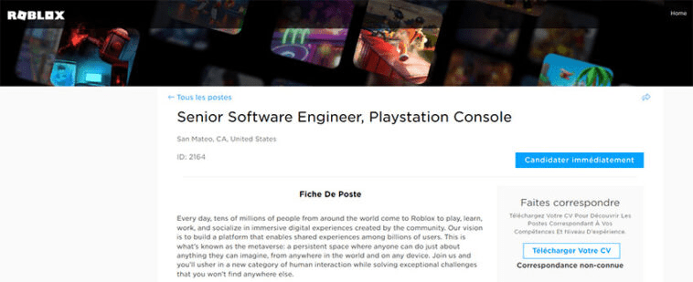 Roblox hiring PlayStation engineers