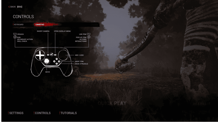 Dead by Daylight Controls