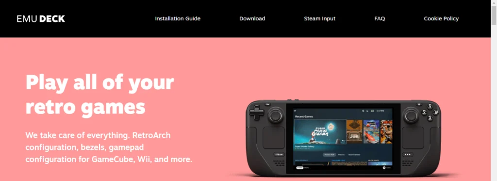 emudeck to emulate switch games on Steam Deck