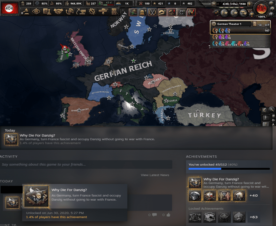 Hearts of Iron IV Why Die for Danzig Achievement Guide