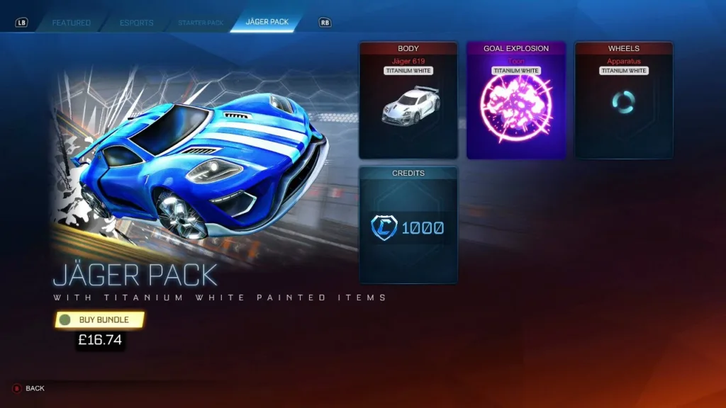 Item Pack in Rocket League