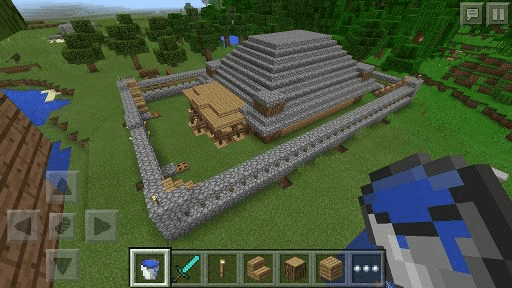 Walled-off House in Minecraft