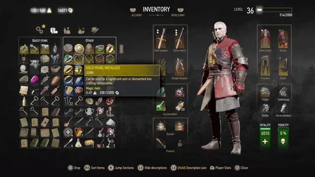 Jewelry in the Witcher 3