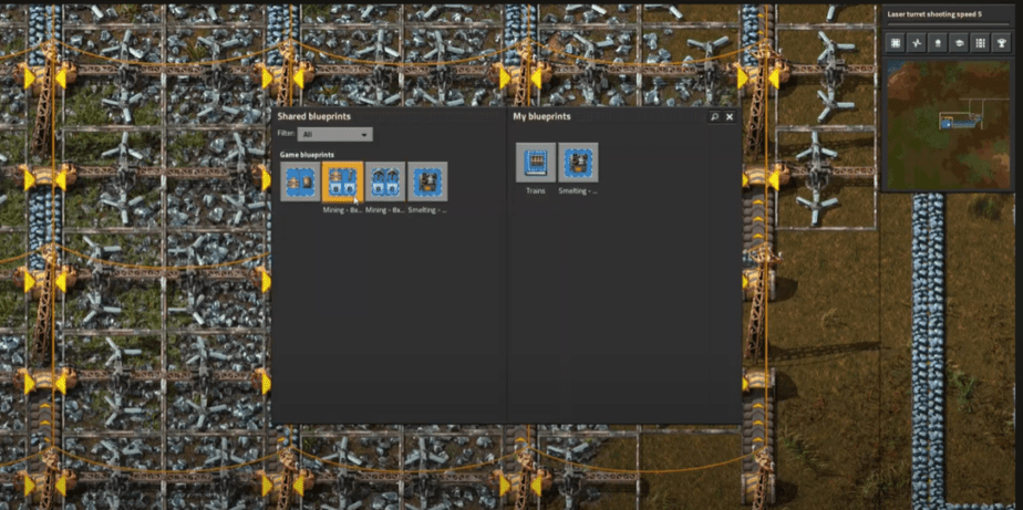 In-game Screenshots of how Blueprints work