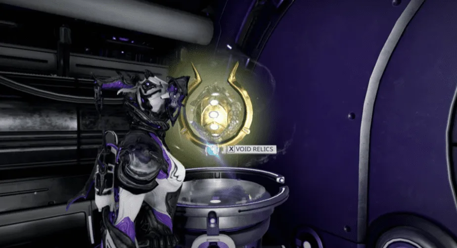 In-game Screenshot of Void Relics in Warframe