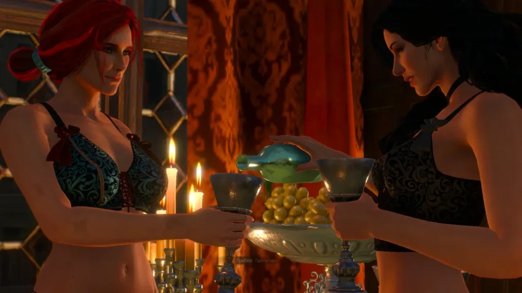 Romancing Both Triss and Yennefer