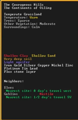 Hills and Mountain Details: Dwarf Fortress