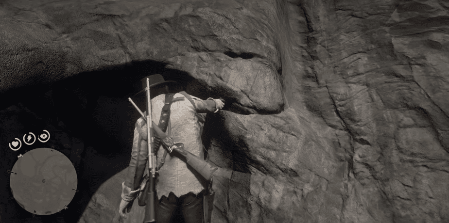 search the crevice  - Red Dead Redemption 2 Gold Bars
