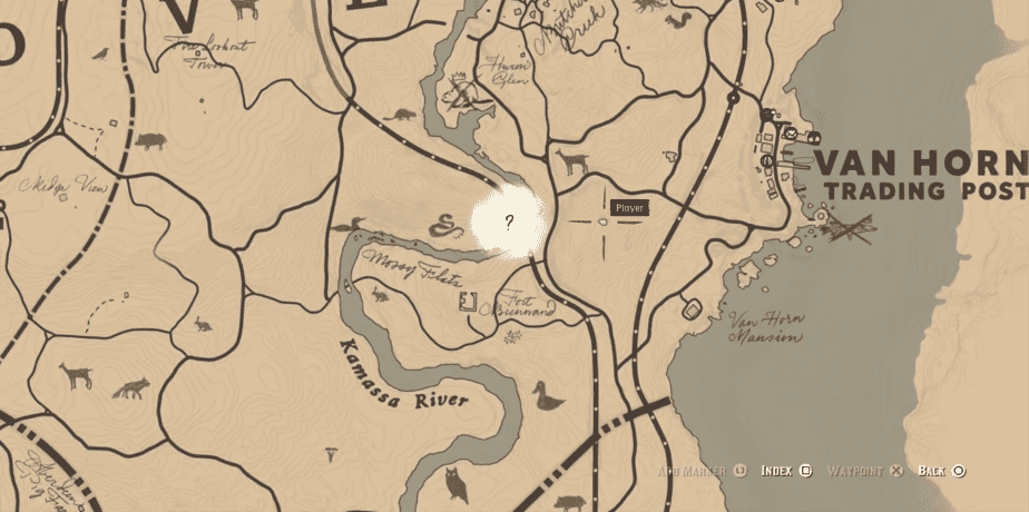 Poisonous Trail Treasure # 2 location  - Red Dead Redemption 2 Gold Bars
