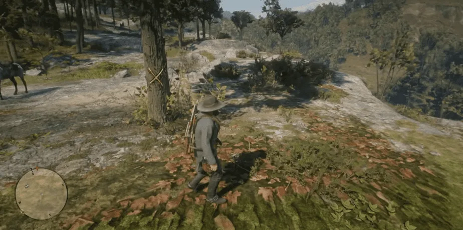 Tree with an X  - Red Dead Redemption 2 Gold Bars
