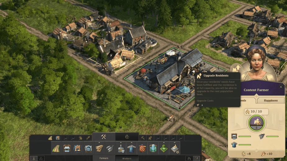 Upgrade residents -Anno 1800 Production