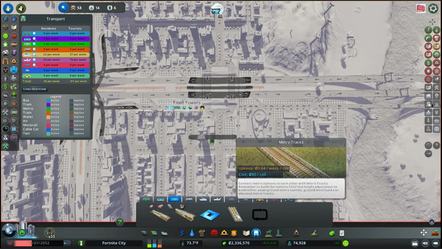 
Construct and Adjust Metro Tunnels - Cities: Skylines