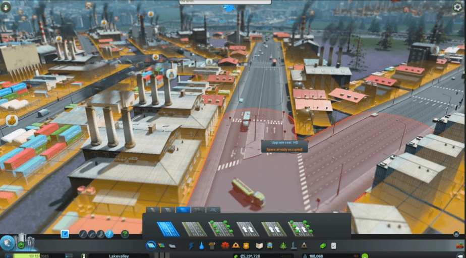 Selecting which Road to Upgrade - Cities: Skylines
