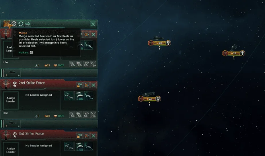 Merge Fleets in Stellaris