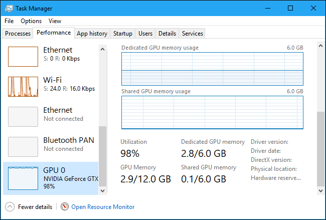 task manager - Hogwarts Legacy GPU