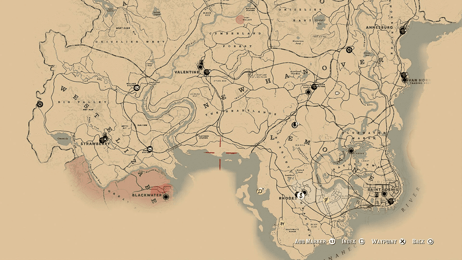 Red Dead Redemption 2 Free Roam MAP