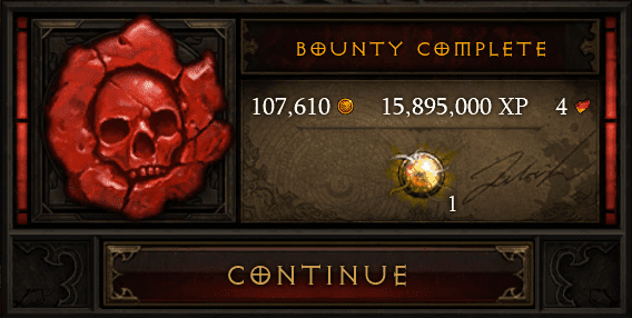 Completing Bounties in Diablo 3
