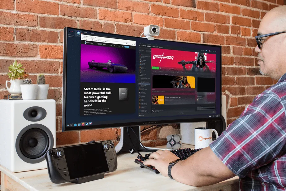 Steam Deck Connected To External Display 