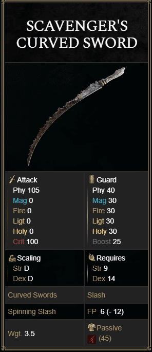 Svacenger's Curved Sword -- Elden Ring Buffed Weapons
