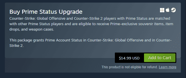 CS:GO Prime worth the price
