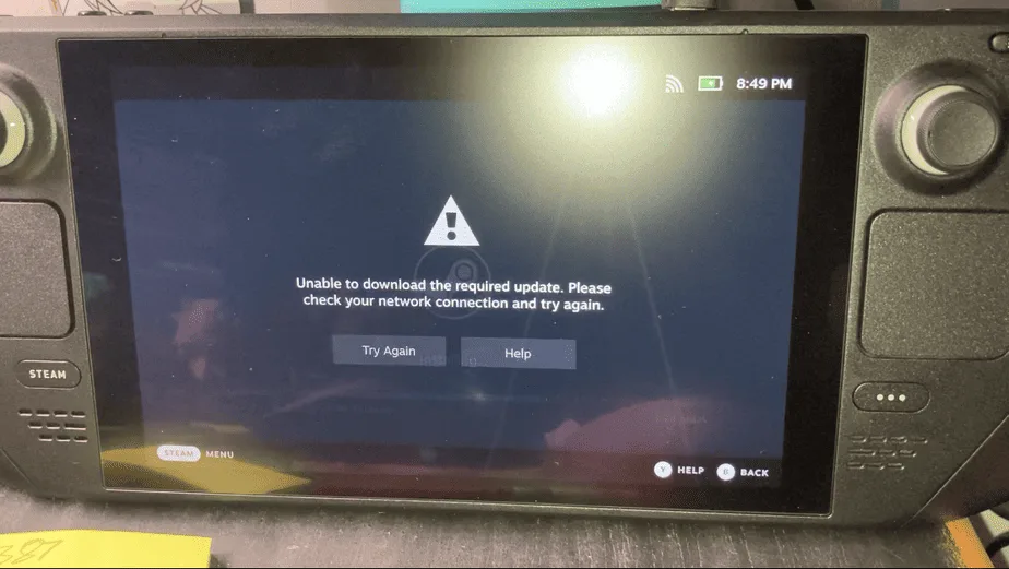 Steam Deck - Unable to connect to network connection