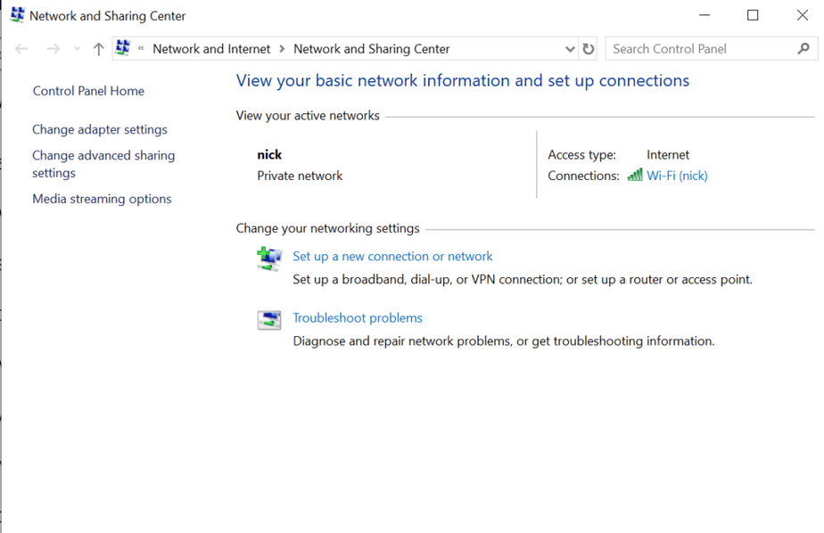 Windows - Network Settings