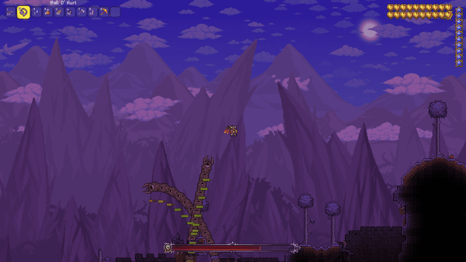 Rewards for Defeating Eater of Worlds in Terraria