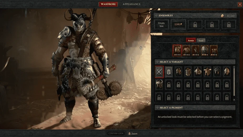Diablo 4 - Character Wardrobe 