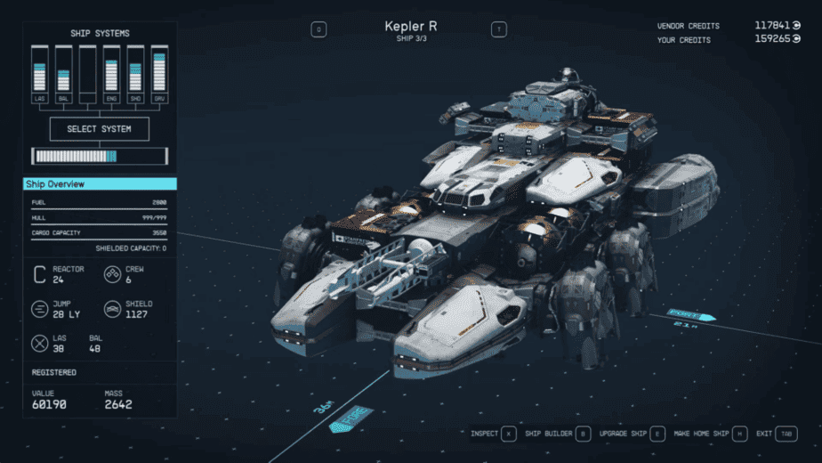 Kepler R -Starfield Best Ships