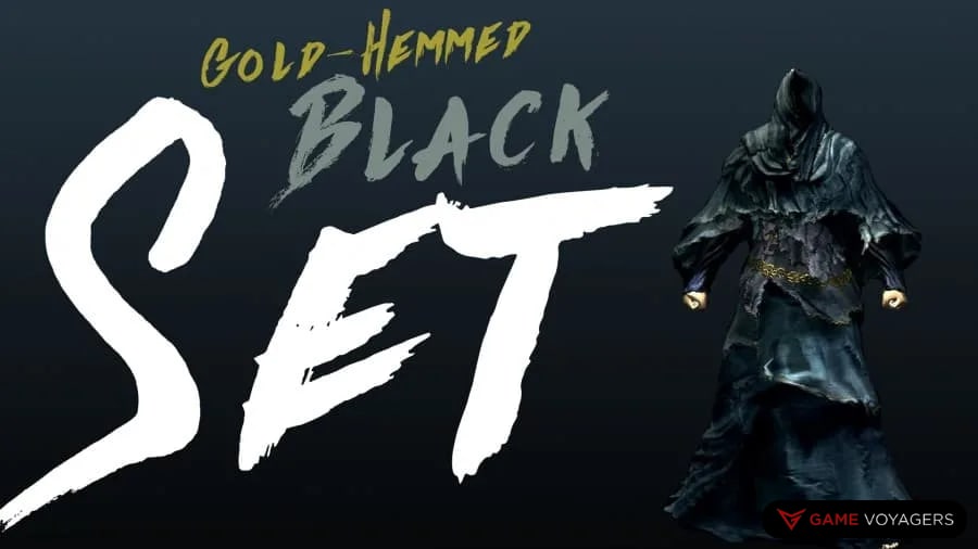 Gold-Hemmed Black Set - Dark Souls Remastered Armors