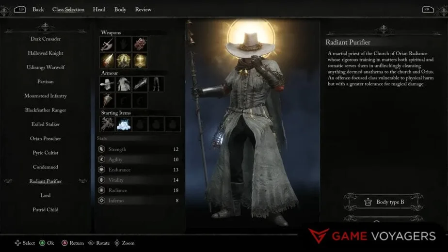 2. Radiant Purifier  - Lords of the Fallen Classes