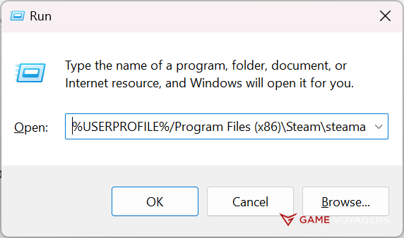 Steam Run Command