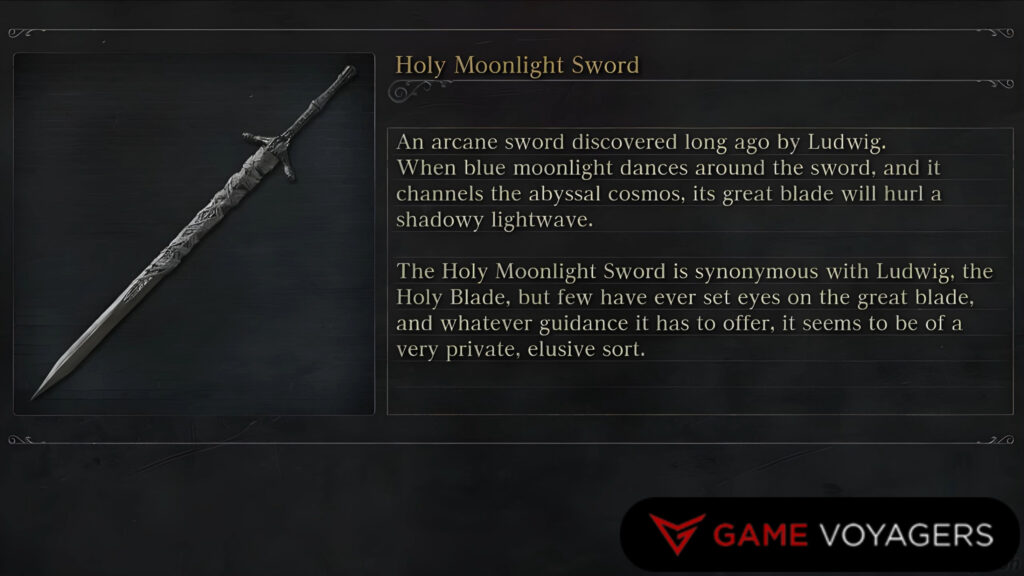 Lost Holy Moonlight Sword