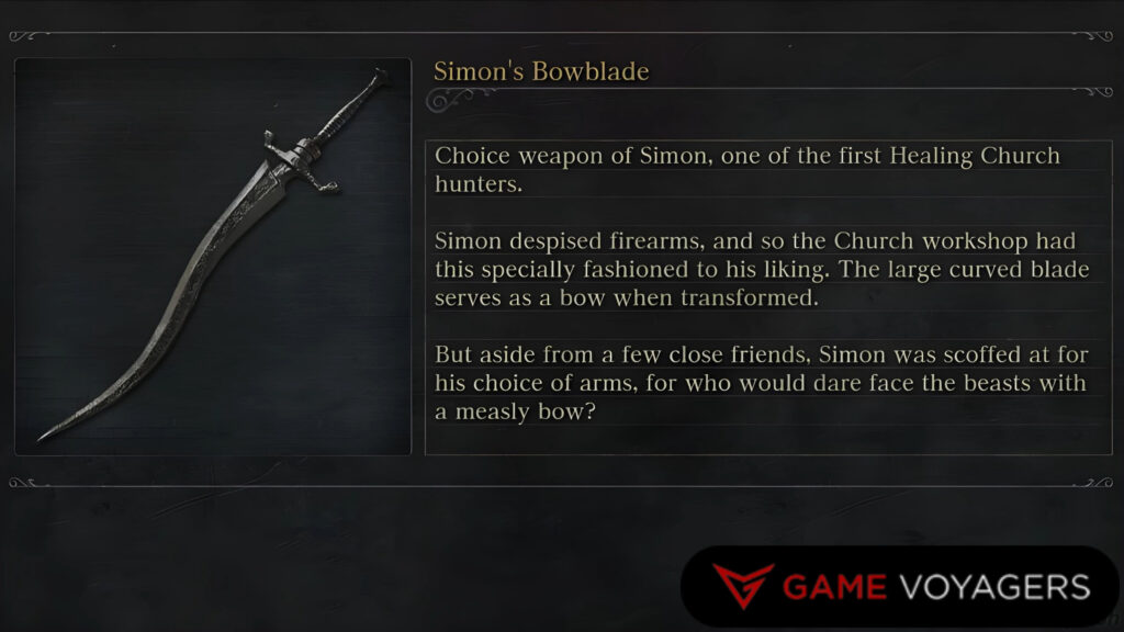 Uncanny Simon's Bowblade