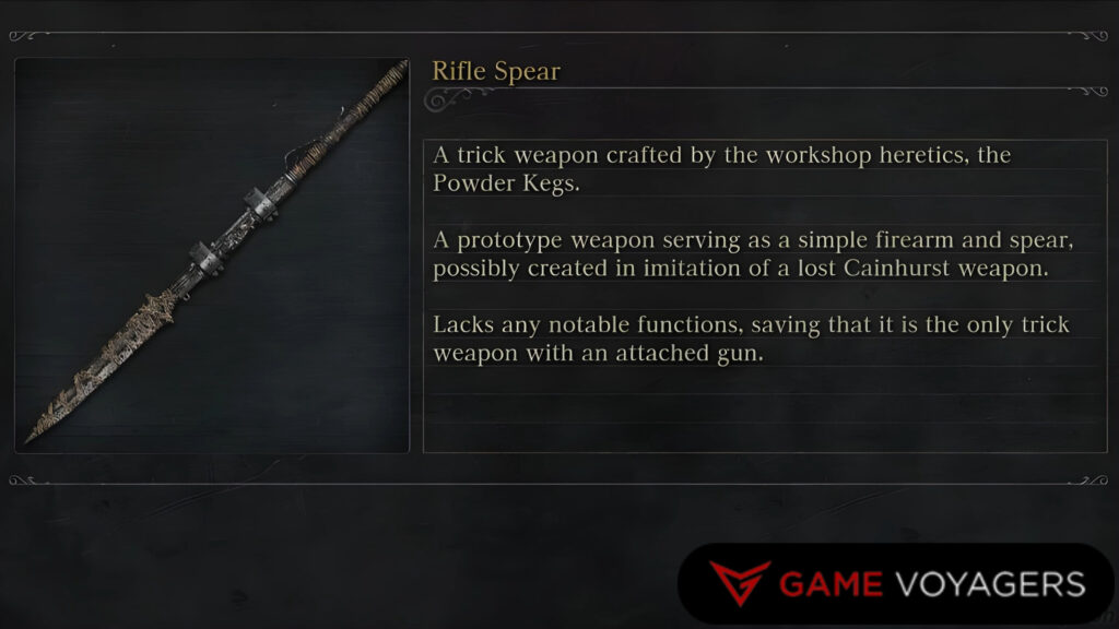 Lost Rifle Spear