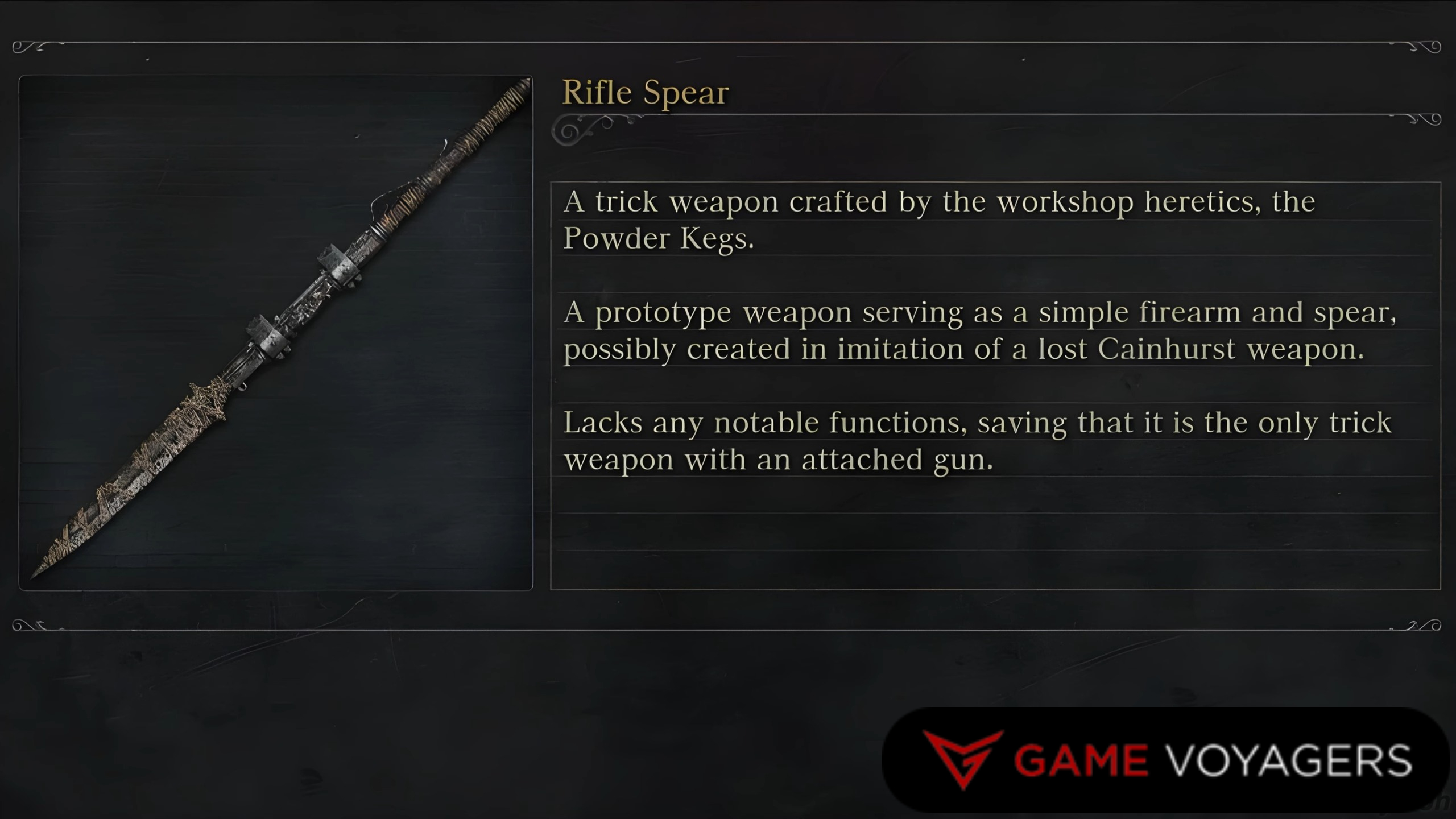 Bloodborne Rifles All Uncanny and Lost Weapons in Bloodborne - Game Voyagers