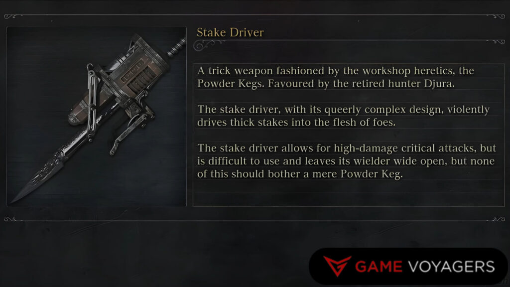 Uncanny Stake Driver