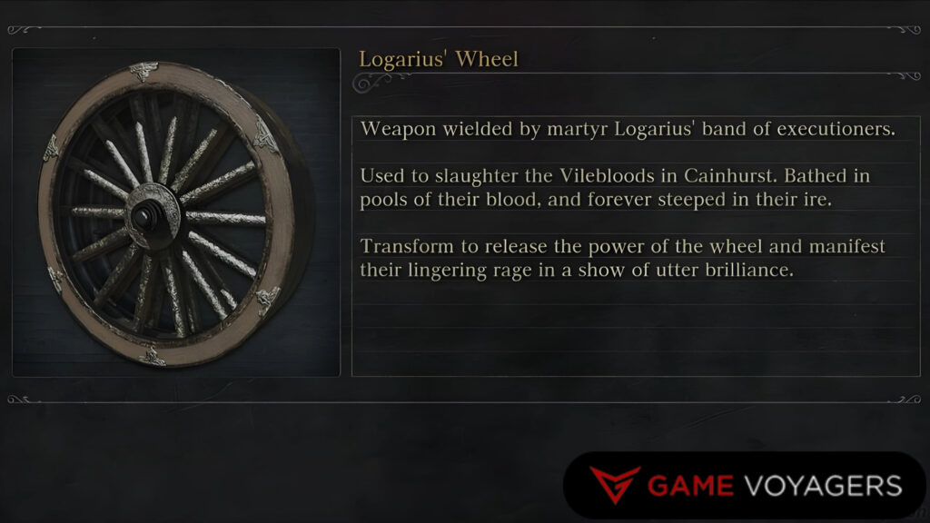 Logarius' Uncanny Wheel