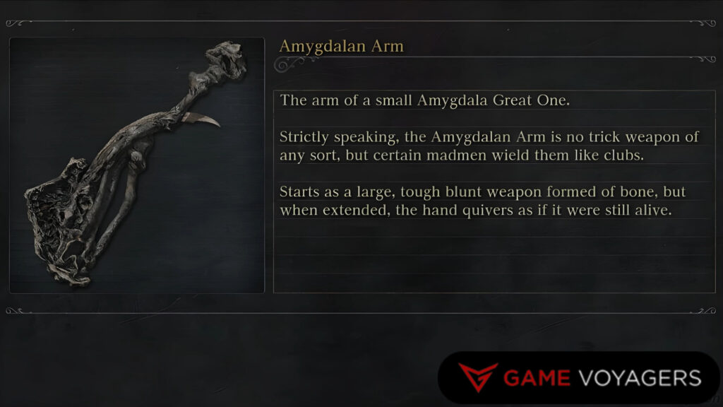 Lost Amygdalan Arm