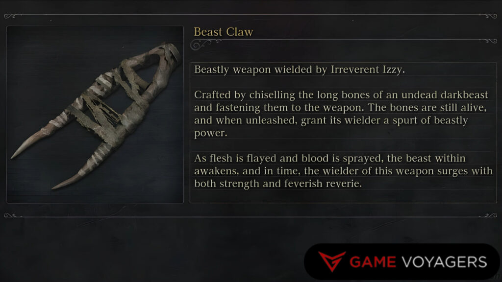 Uncanny Beast Claw