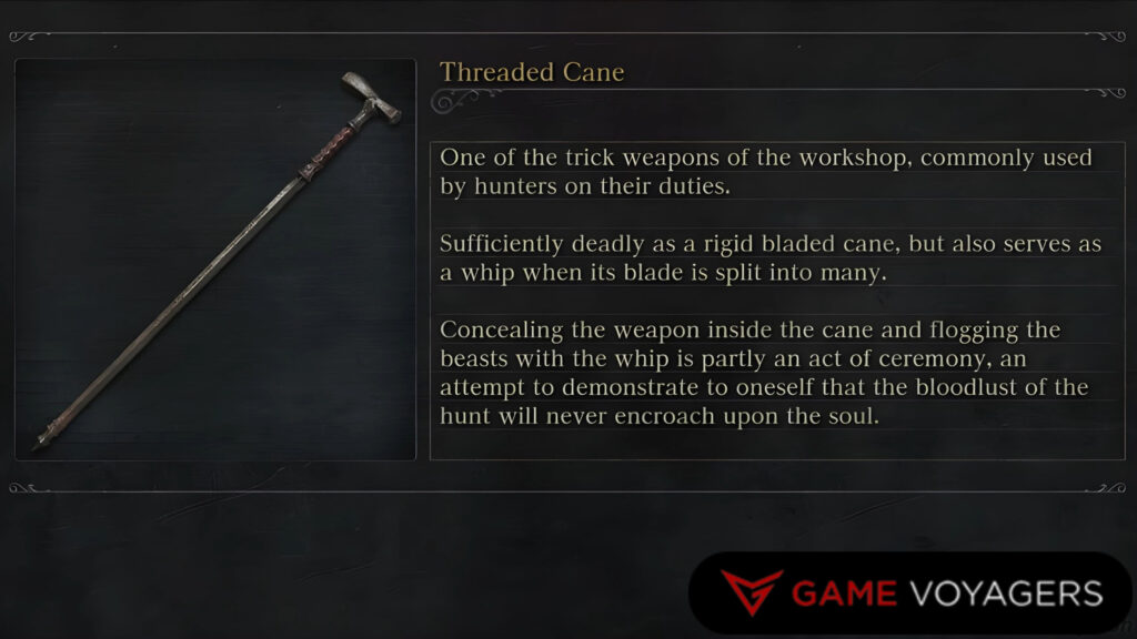 Uncanny Threaded Cane