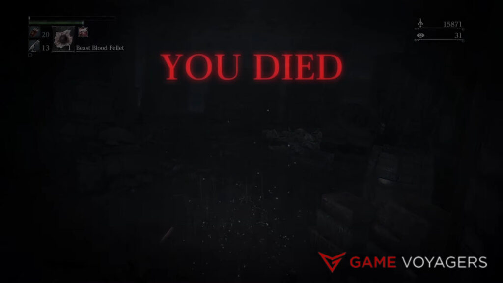 You died bloodborne